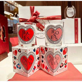 Diptyque 2024情人節限量香氛蠟燭-漿果香&玫瑰190g