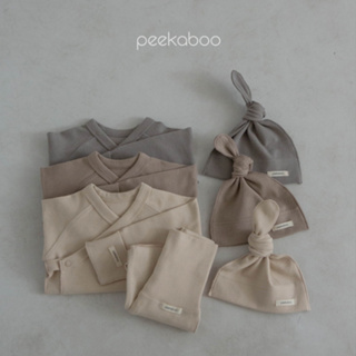 peekaboo 無印新生兒衣服附帽｜新生兒套裝 嬰兒帽子 寶寶衣服 嬰兒衣服 寶寶套裝 髮帶 韓國童裝