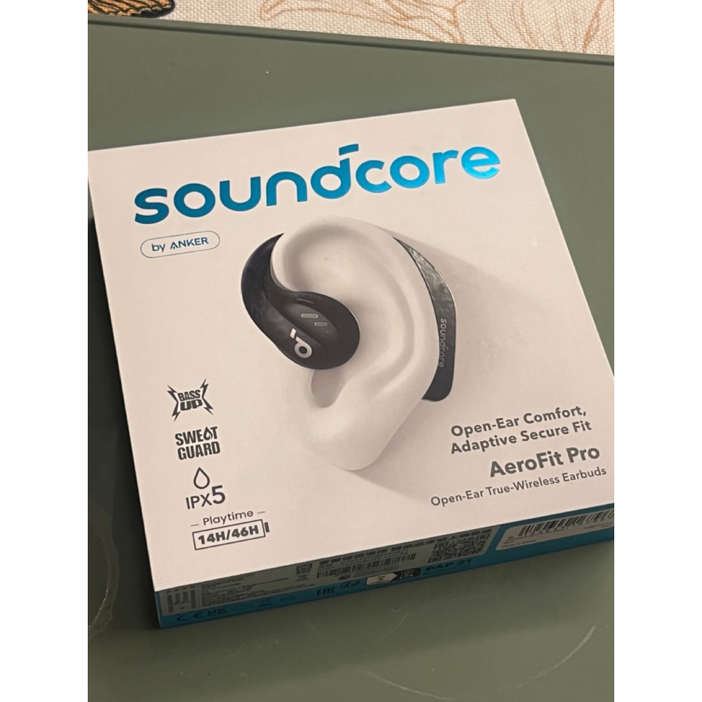中古 Soundcore AeroFit Pro 【黑色】 氣傳導 開放式 真無線 藍牙耳機