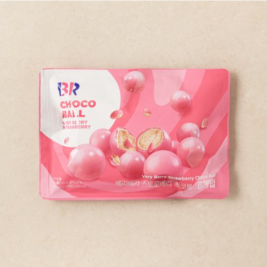 [預購]韓國 BR 31冰淇淋 十足草莓巧克力餅乾球 32gx6入/袋