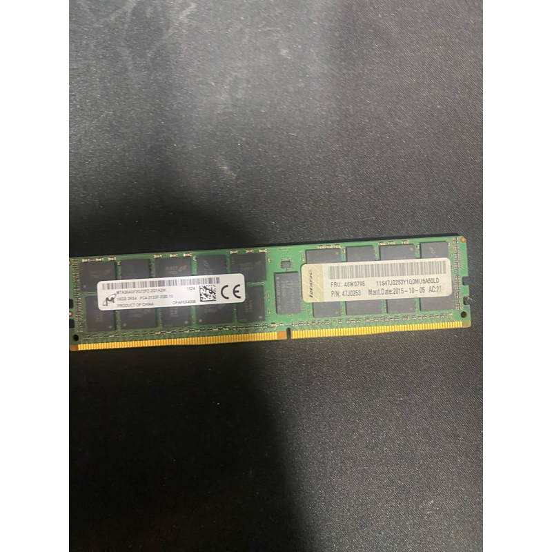 美光 DDR4 2133 16GB REG ECC 記憶體