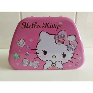 正版 Sanrio 三麗鷗附原廠雷標 KT造型手提鐵存錢筒 hello kitty 二手尚新