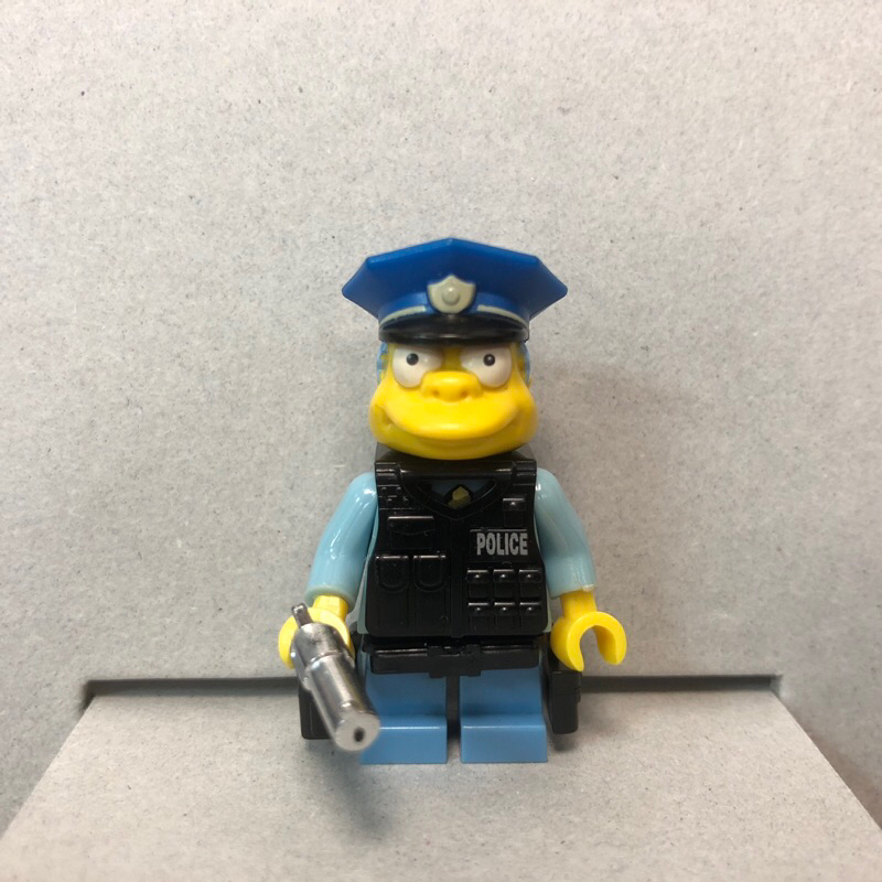 LEGO 辛普森頭  第三方 積木人偶Moc 71016維格姆酋長 警長 警官 警察