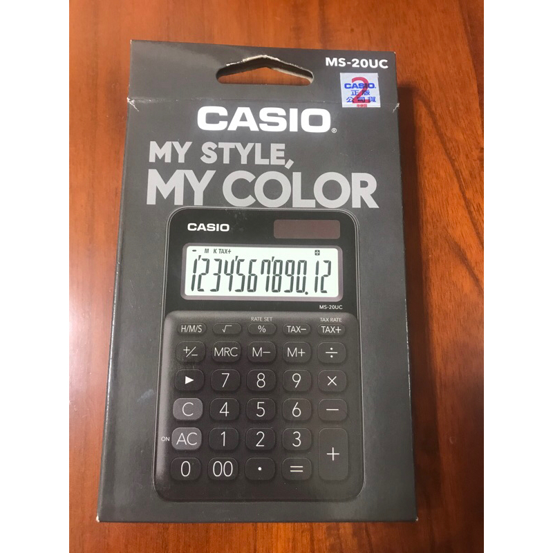 CASIO 彩色計算機 MS-20UC-BK 黑 馬卡龍計算機