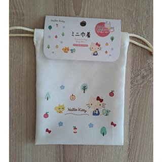 全新日本帶回Daiso大創Sanrio三麗鷗超可愛Hello Kitty迷你抽繩束口袋/收納袋/萬用袋