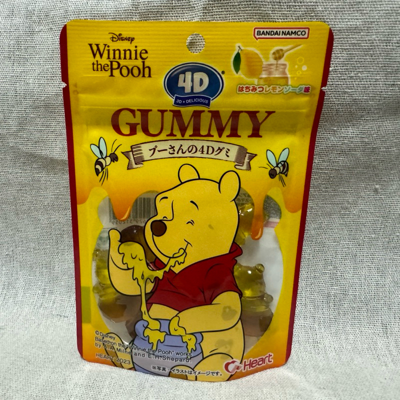 【WeiJia維家雜貨舖】日本代購 4D維尼軟糖 現貨 蜂蜜檸檬軟糖 4D小熊維尼軟糖