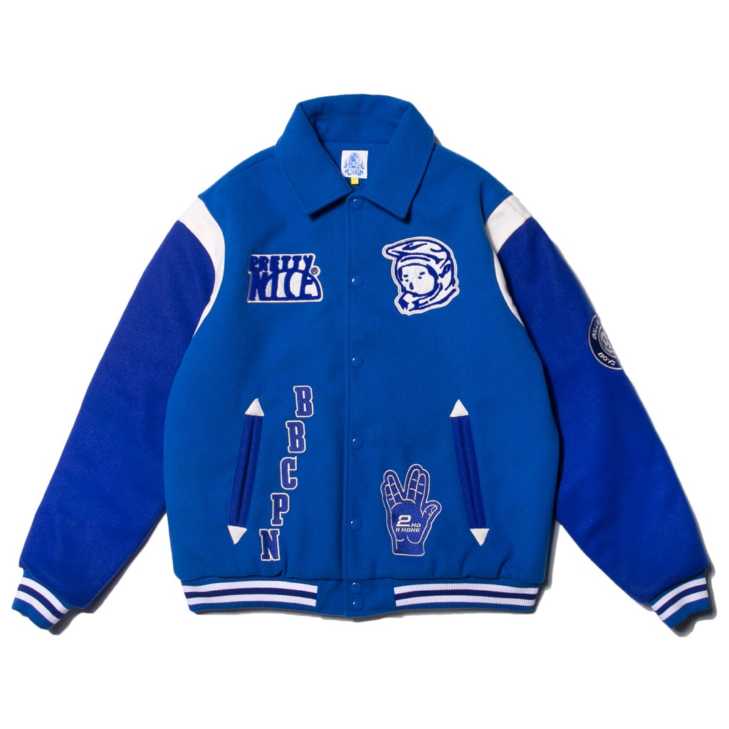Billionaire Boys Club X PRETTYNICE BBCPN Varsity Jacket | 藍