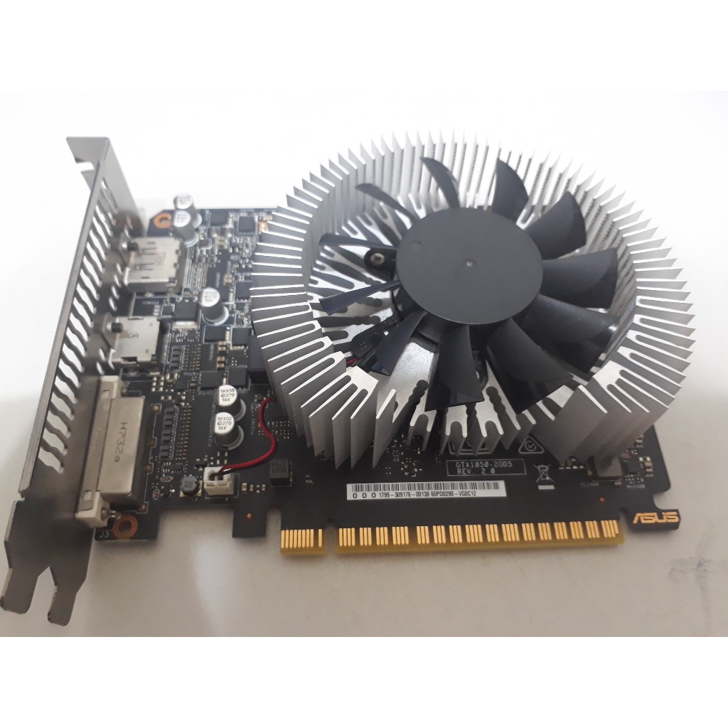 台中,太平,大里,烏日電腦維修 - 中古 華碩 GTX1050 2G DDR5 顯示卡 (非人為因素保固三天)