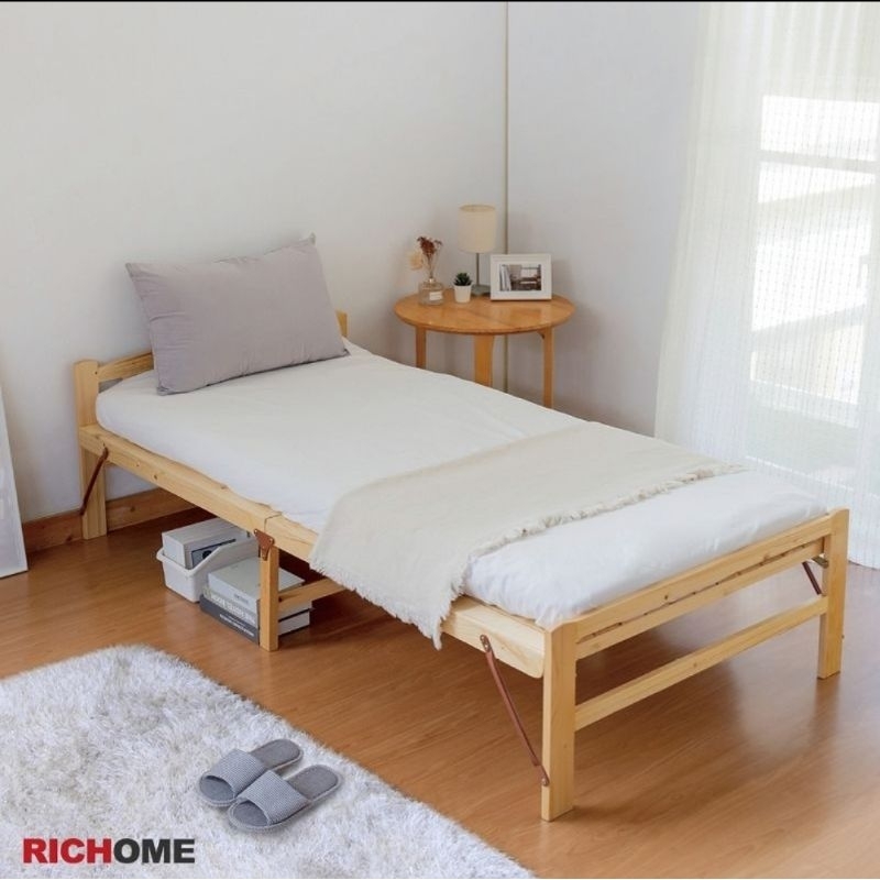 【RICHOME】(二手)實木收納單人折疊床/看護床/長照床 (多功能用途) ※※請詳細閱讀商品描述資訊※※