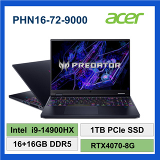 Acer 宏碁 PHN16-72-9000 i9-14900HX 16+16G 1TB RTX4070-8G WIN11
