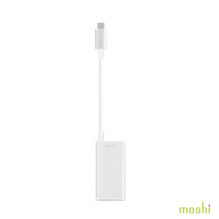 Moshi USB-C to Gigabit 乙太網路轉接線 銀白