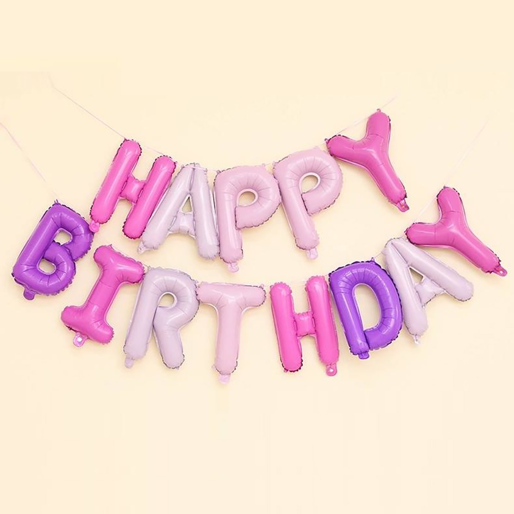 生日氣球+打氣筒-英文氣球(HAPPY BIRTHDAY)-閨密氣球派對-慶生-台灣現貨-大雕燒X懶僕人-現貨-快速出貨