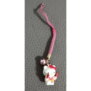 • 瑕疵出清 絕版 限定 日本 東京 三麗鷗 Hello Kitty 凱蒂貓 荒川夜來 造型 公仔 鈴鐺 吊飾