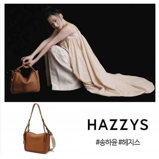 免稅代購 Hazzys  宋昰昀 Oval Point  Tote and Shoulder Bag L 单肩包