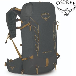 Osprey Talon Velocity 20 男款 越野背包 L/XL 木炭黑/黃 DC/TY