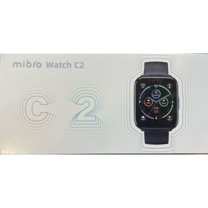 mibro 小尋運動心率NFC無邊際健康智慧手錶C2-米白色