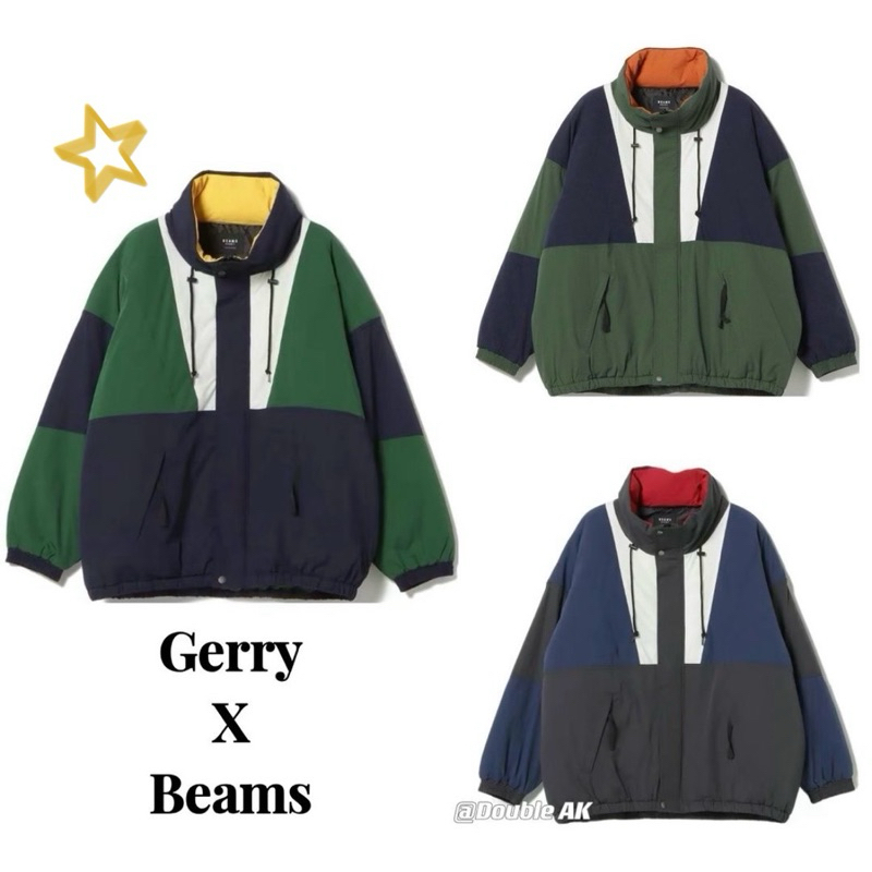 日牌 熱門色Gerry × beams heart 聯名/ 男裝 鋪棉 連帽 外套 夾克