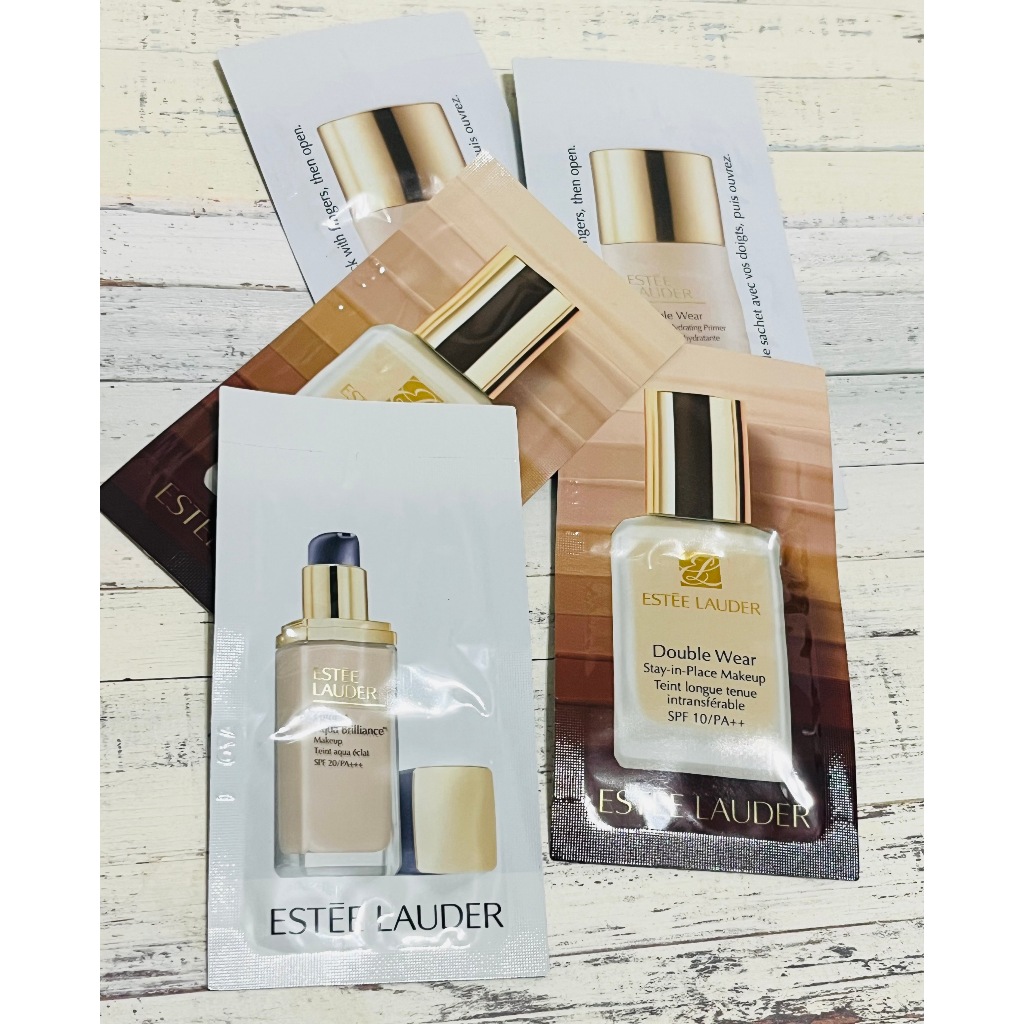 持久完美持妝粉底液 double wear Estee Lauder 雅詩蘭黛 1w2 試用包 1ml 粉保濕訂製粉底液