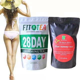 👍Available 28day detox flat tummy tea fat burner slim pill👍