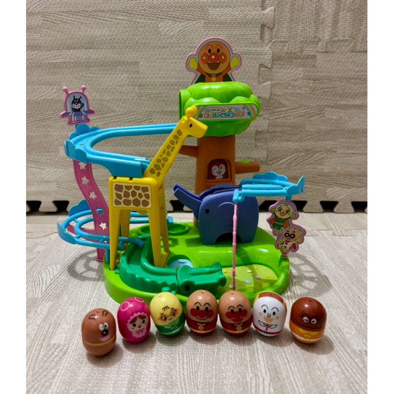 麵包超人動物園不倒翁 軌道滾動玩具｜嬰幼兒玩具｜日本 ANPANMAN Sega 玩具