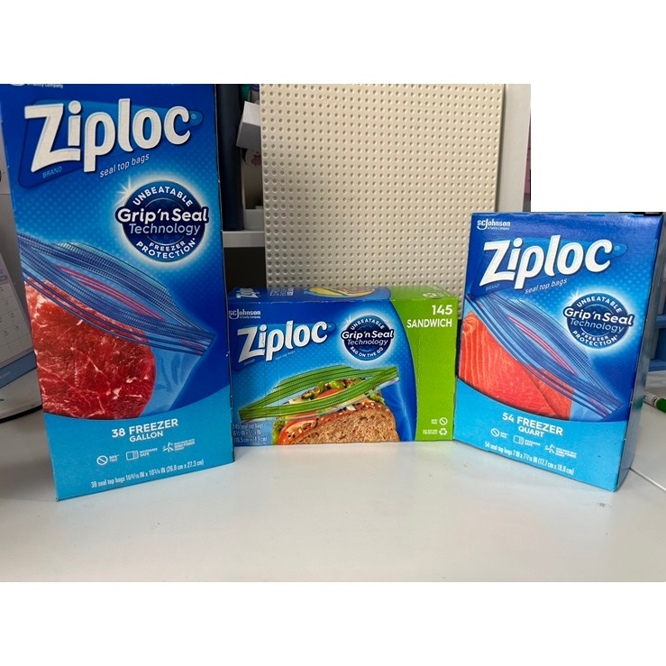 (現貨 costco購) Ziploc 雙層夾鏈冷凍保鮮袋 三明治保鮮袋 冷凍袋 保鮮袋