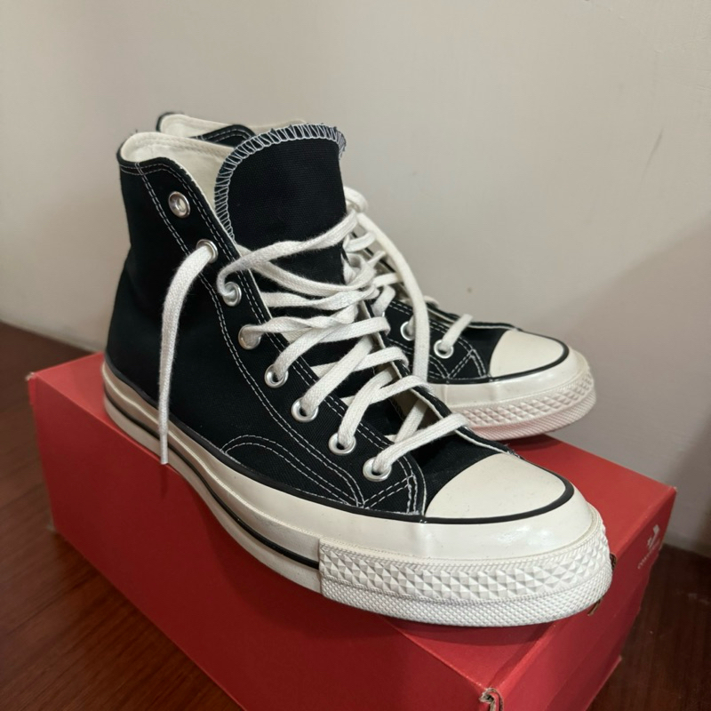 Converse 長筒黑色帆布鞋