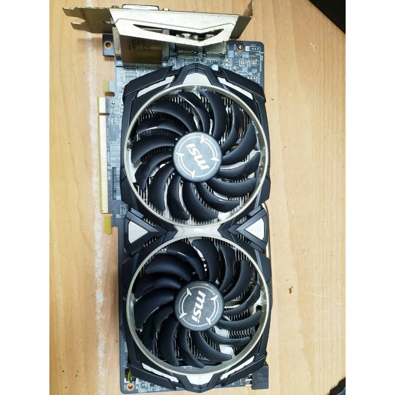 微星  MSI Radeon RX 580 ARMOR 8G OC-故障品 非礦卡 不過電