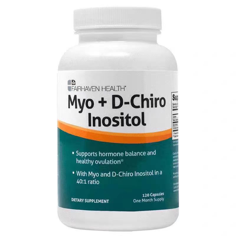 美國愛希兒混合肌醇MYO肌醇DCI手性肌醇120粒多囊調理降雄高