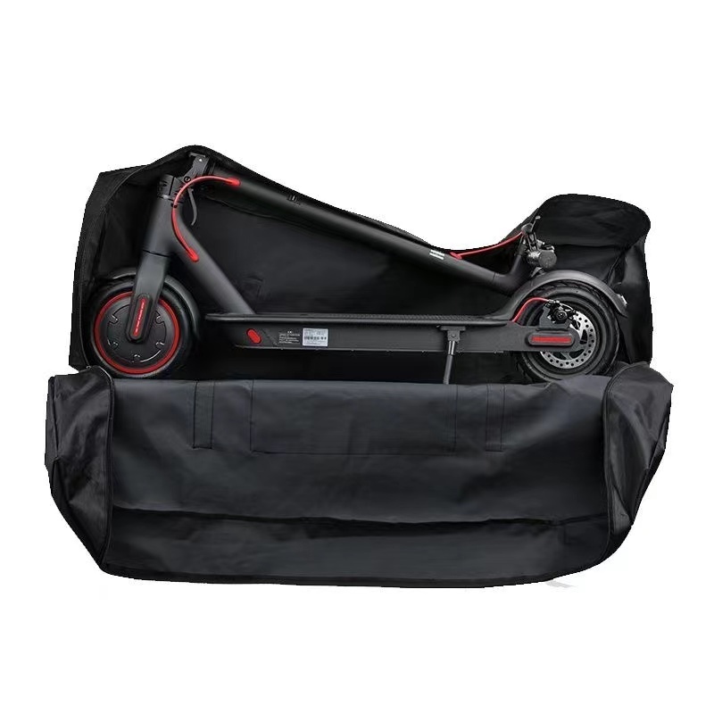 【台灣出貨】適用於小米M365背包袋收納袋和捆綁踢踏板車電動滑板車袋的攜帶袋-黑色
