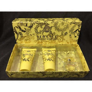 Versace Yellow Diamond 凡賽斯香愛黃鑽女性淡香水禮盒（內含小香5ml+沐浴膠/身體乳各25ml）