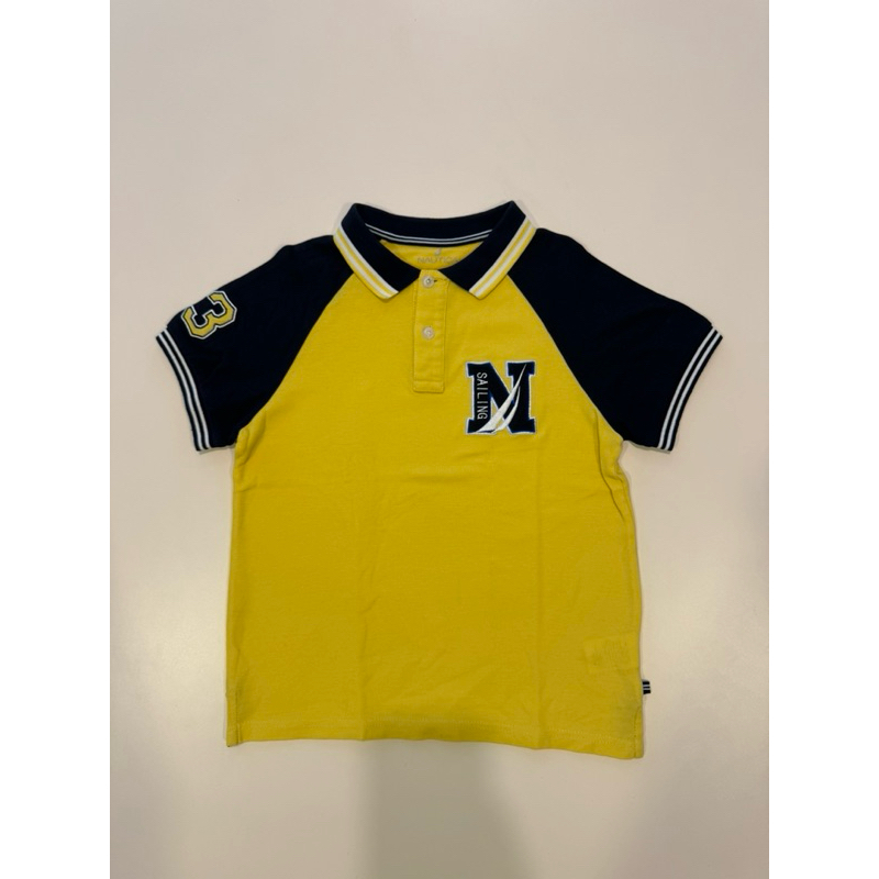 ［小老闆哩哩摳摳］—Nautica男童棉質棒球Polo 衫（二手）