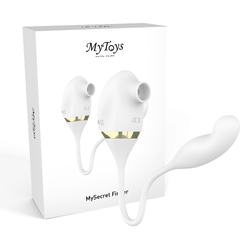 【FLY TOYS】MyToys - MySecret Finger 潮吹神器 純淨白 吸吮按摩器 吸吮扣動跳蛋