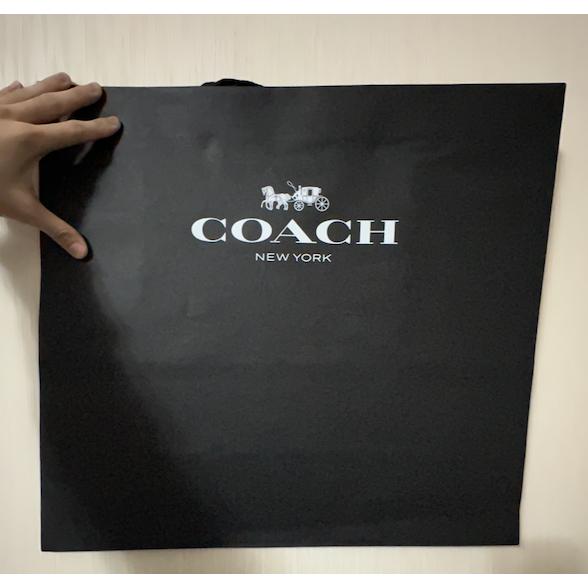 台灣現貨 Coach 黑色 特大號紙袋 (需購買商品才能訂購！不單獨販售！)