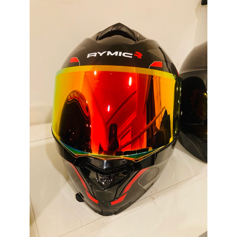RYMIC R935 可樂帽 安全帽 原廠透明鏡片 附電鍍鏡片9.9新未正式騎車戴過 L號