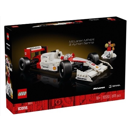 ●雅比玩具●樂高 LEGO 10330 麥拉倫 McLaren MP4/4 &amp; Ayrton Senna 艾爾頓．冼拿