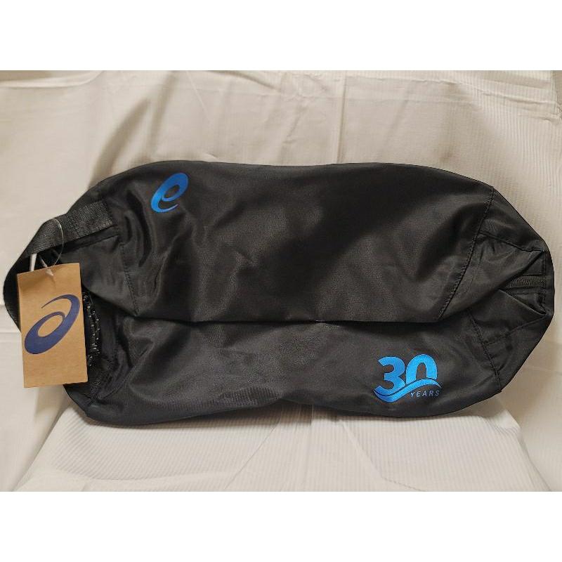 全新現貨🖤asics 亞瑟士鞋袋 黑色藍色 聚酯纖維 型號3033C004-001