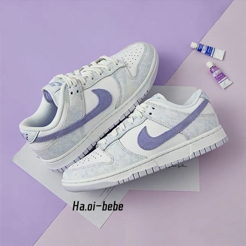 NIKE  DUΝΚ Low Purple Puls 水洗 白紫 女鞋 男鞋板鞋 休閒鞋 DM9467-500