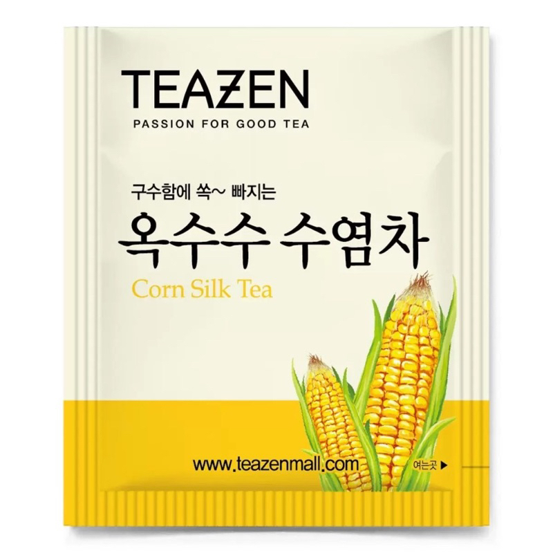 &lt;現貨&gt; Teazen韓國玉米鬚茶1.5公克 單包 無咖啡因