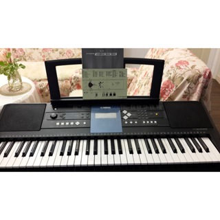 YAMAHA PSR-E333 山葉61鍵電子琴 含譜架、腳架(二手九成新)