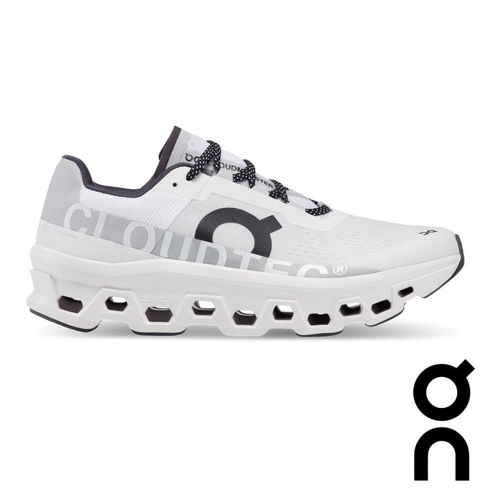 【瑞士 ON】女Cloudmonster 運動健行鞋『全白』61-98433