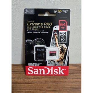全新 公司貨 SanDisk Extreme PRO Micro SDXC 64G 記憶卡 U3 A2 V30