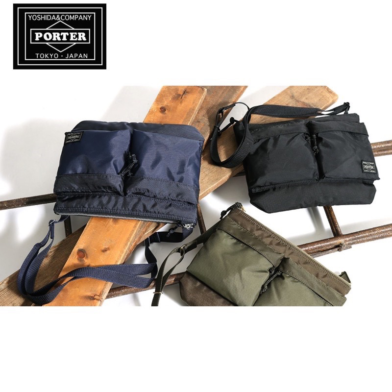 現貨藍 YOSHIDA PORTER FORCE SHOULDER BAG 日本製 小包 斜背包 855-05458