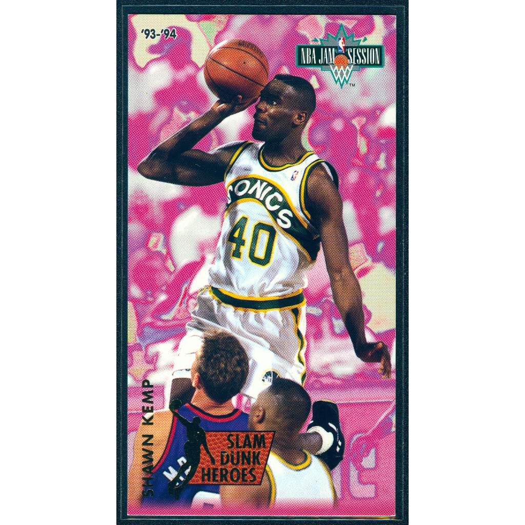 93-94 FLEER NBA JAM SESSION SLAM DUNK HEROES #3 SHAWN KEMP