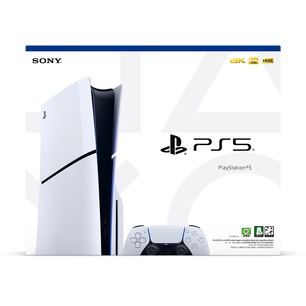 10倍蝦幣夯品集 PlayStation®5新款輕型光碟版主機 PS5 Slim 台灣公司貨
