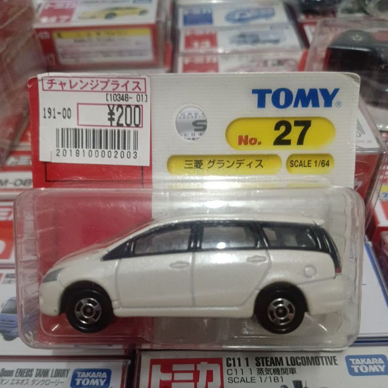 TOMICA  NO.27絕版舊藍標MITSUBISHI GRANDIS 吊卡