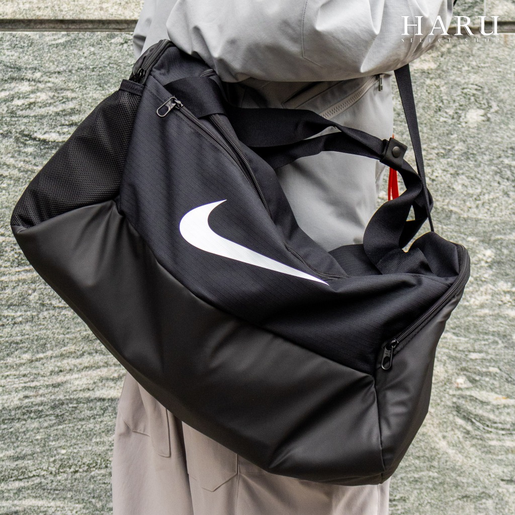 Nike Training Duffel Bag 包包 側背包 手提袋 旅行袋 大勾Logo 黑色 BA5957-010
