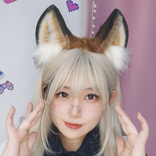 現貨在臺 錦毛鼠 老鼠耳朵 模擬獸耳 COS lolita 模擬 鼠耳 模擬獸耳 動漫