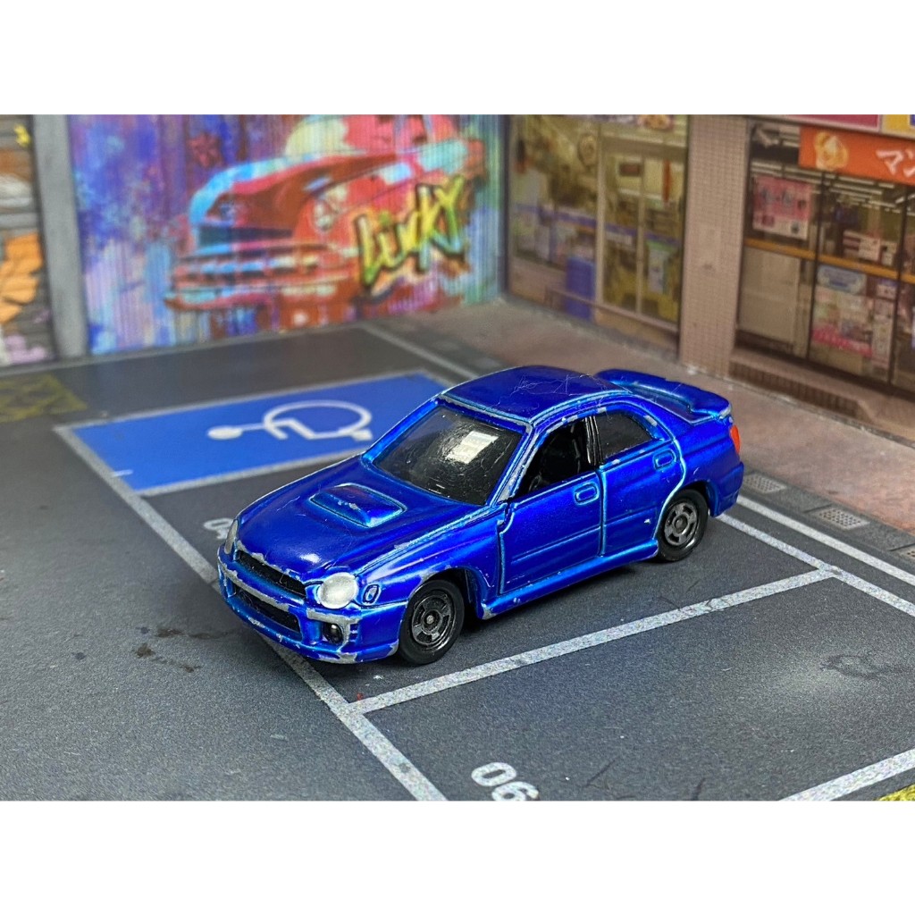 TOMICA-A11-無盒戰損-掉漆嚴重-SUBARU Impreza WRX -藍