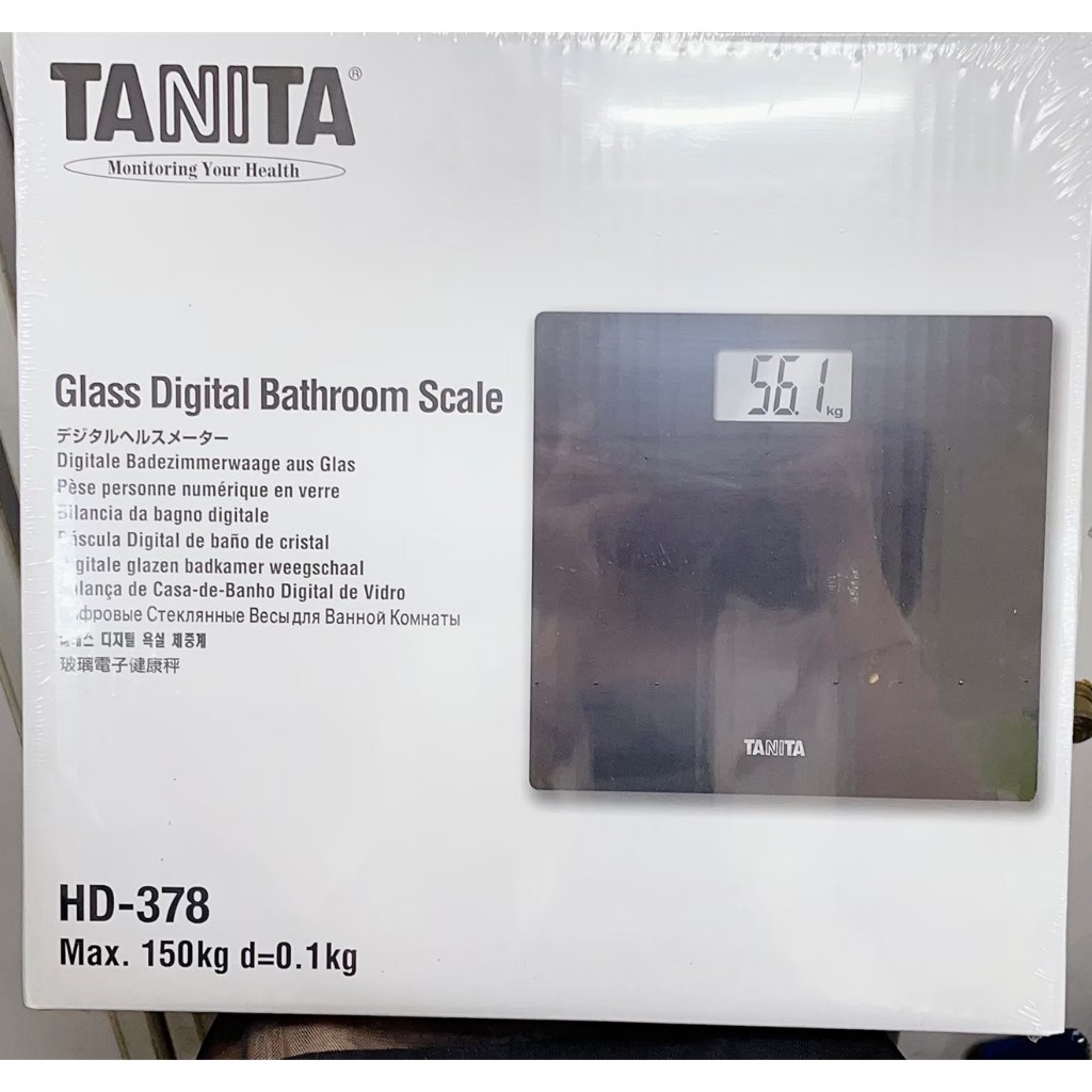 全新未拆封TANITA 體重計 HD-378 黑色 簡約時尚 質感美學 快速測量 塔尼達 電子體重計