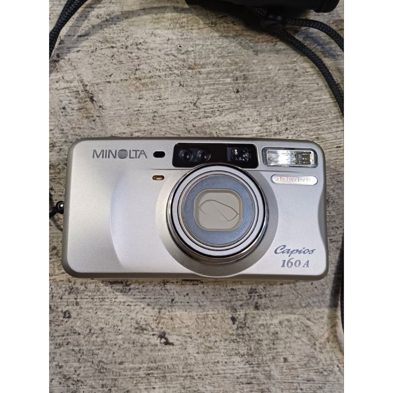 (傻瓜相機) MINOLTA Capios 160A 含皮套 頸繩 超輕巧 隨身機 底片相機 全自動相機